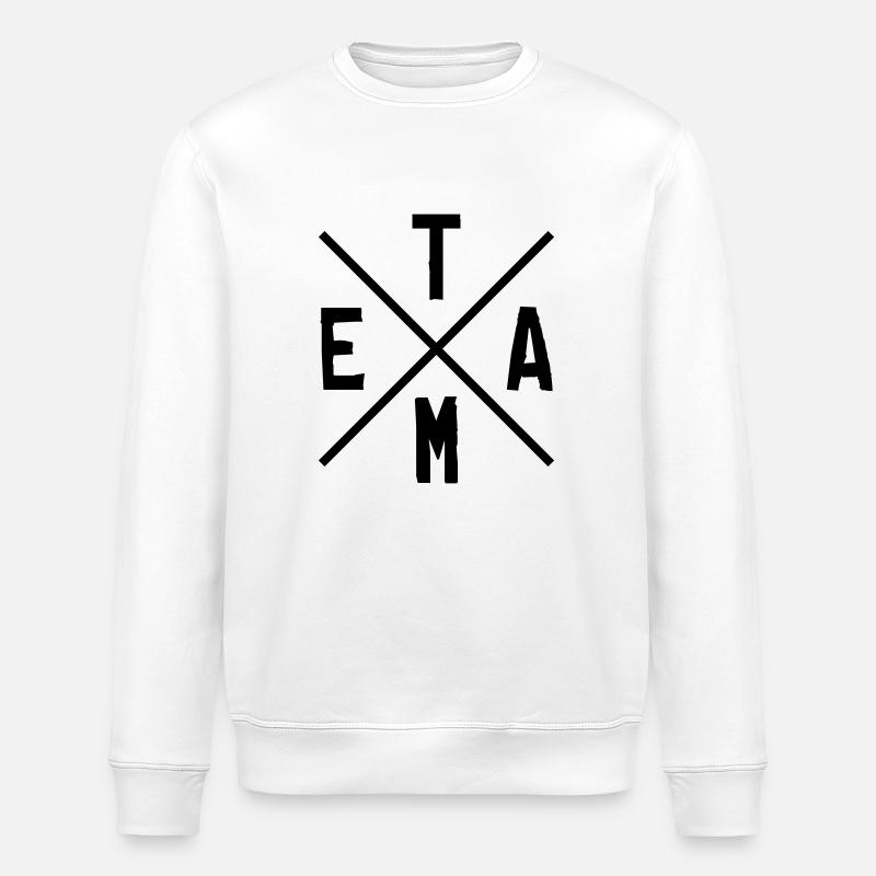 Team Design 1 - Stanley/Stella ROLLER Unisex Organic Sweatshirt - white