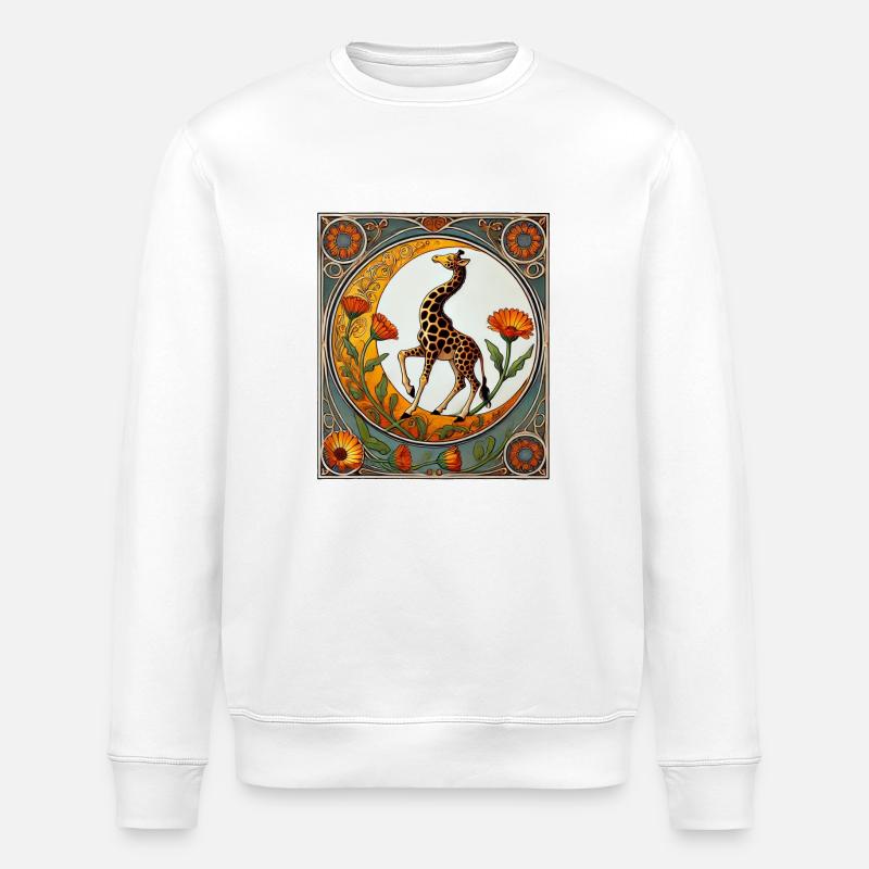 Girafe - Sweat bio ROLLER Stanley/Stella Unisexe - blanc