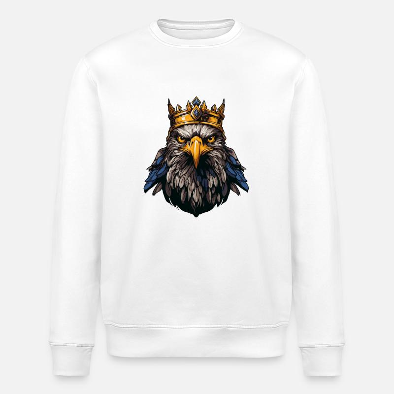 Adler Krone - Stanley/Stella Unisex Bio-Sweatshirt ROLLER - Weiß