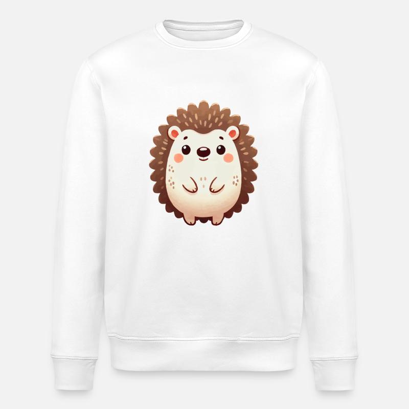 Igel - Stanley/Stella Unisex Bio-Sweatshirt ROLLER - Weiß
