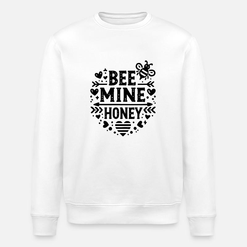 Bienenhonig - Stanley/Stella Unisex Bio-Sweatshirt ROLLER - Weiß