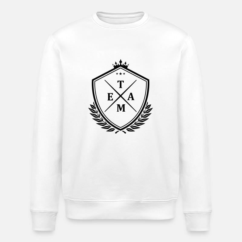 team wappen - Stanley/Stella Unisex Bio-Sweatshirt ROLLER - Weiß