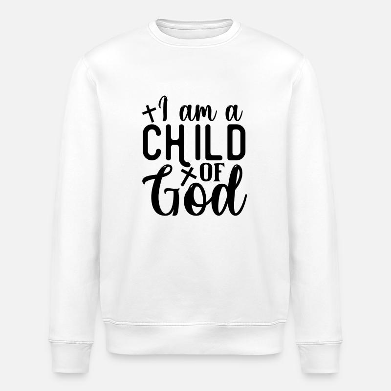 Enfant de Dieu - Sweat bio ROLLER Stanley/Stella Unisexe - blanc