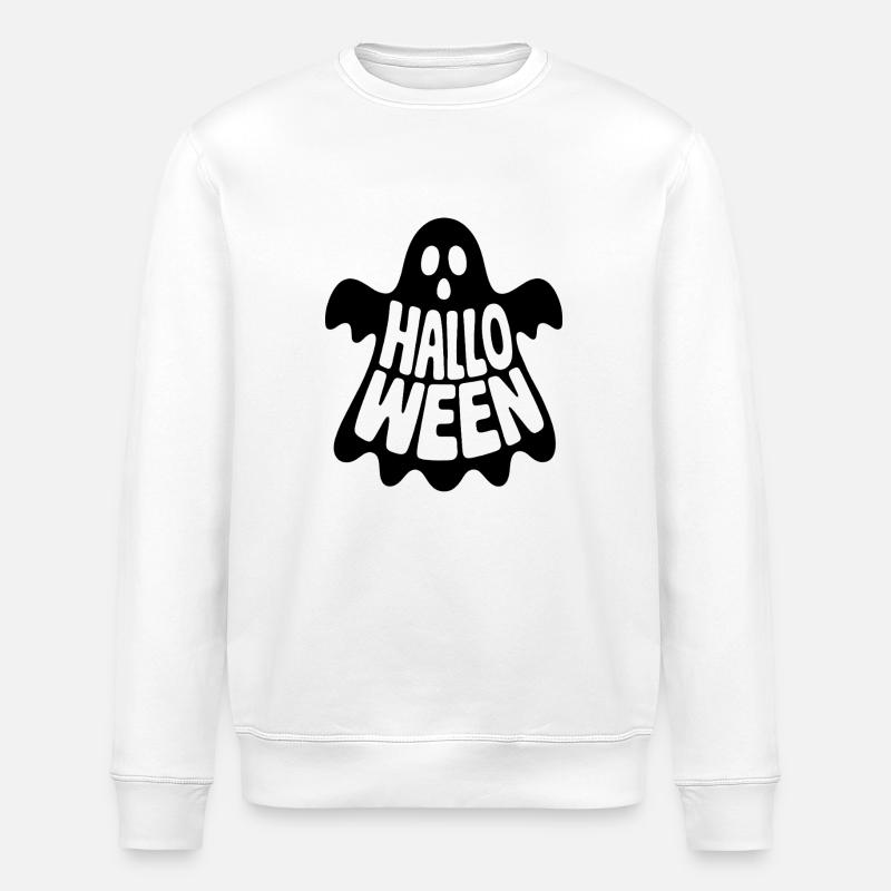 Ghost - Logo d’Halloween cool - Sweat bio ROLLER Stanley/Stella Unisexe - blanc
