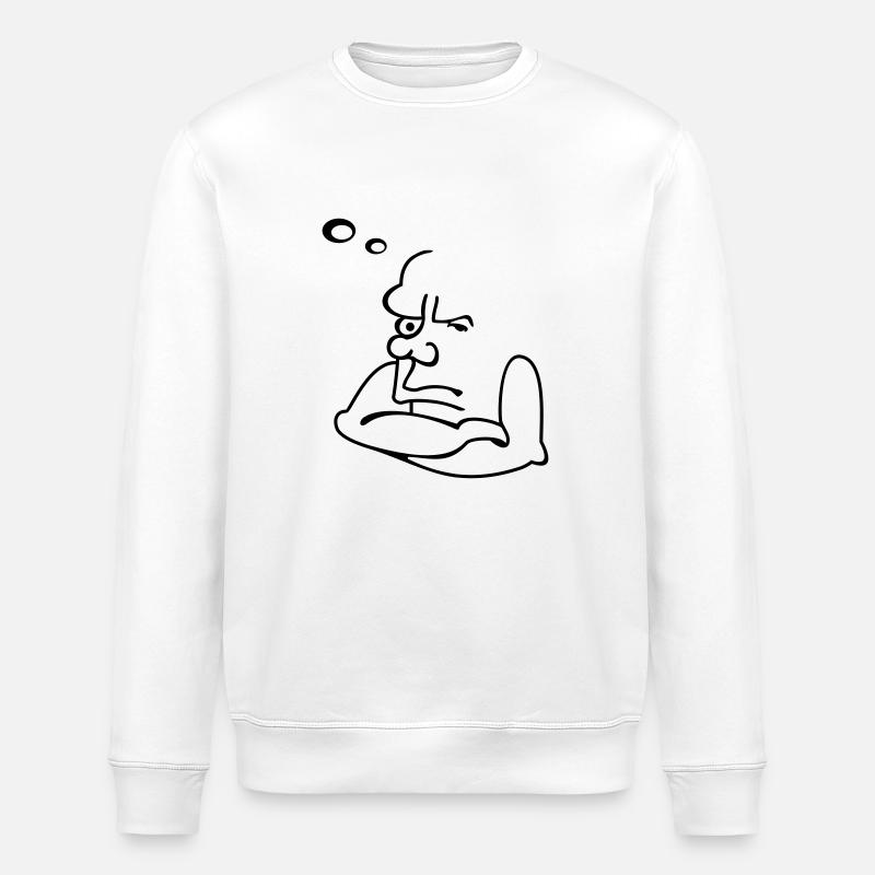Old splinter / Alder Bruddler (1c) - Stanley/Stella ROLLER Unisex Organic Sweatshirt - white
