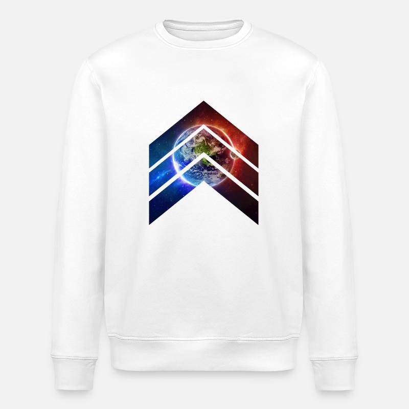 terre Galaxy - Sweat bio ROLLER Stanley/Stella Unisexe - blanc