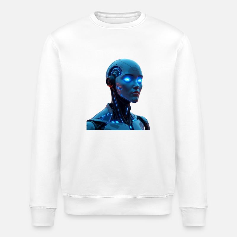 KI (Künstliche Intelligenz) - Stanley/Stella Unisex Bio-Sweatshirt ROLLER - Weiß