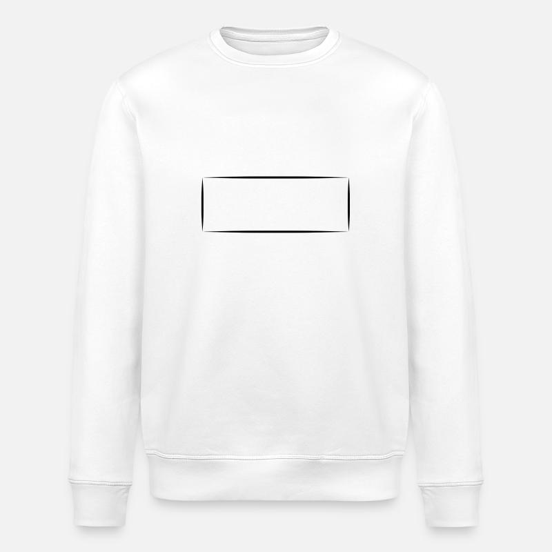 Shape Rectangle Square - Stanley/Stella ROLLER Unisex Organic Sweatshirt - white