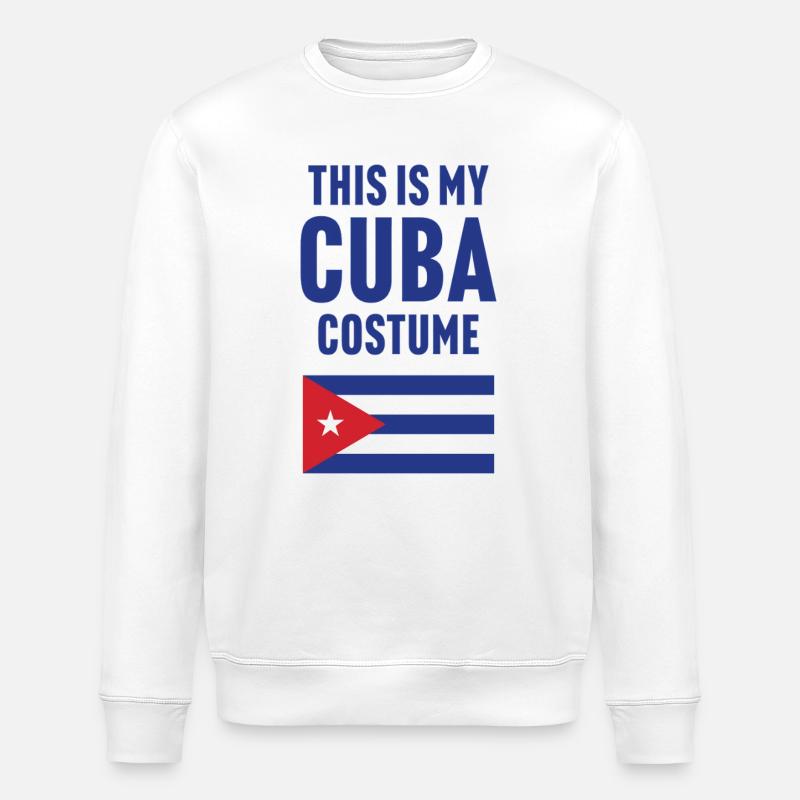 C’est mon costume de Cuba - Sweat bio ROLLER Stanley/Stella Unisexe - blanc