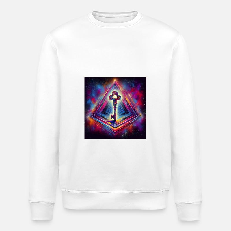 La clé perdue - Sweat bio ROLLER Stanley/Stella Unisexe - blanc