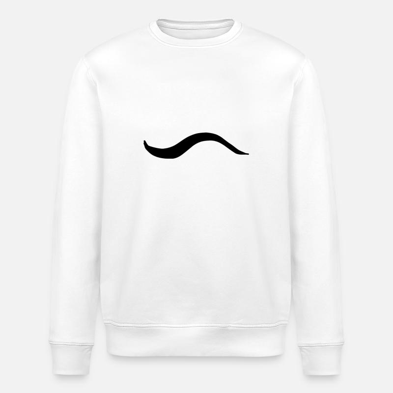Wave Line Icon - Stanley/Stella ROLLER Unisex Organic Sweatshirt - white