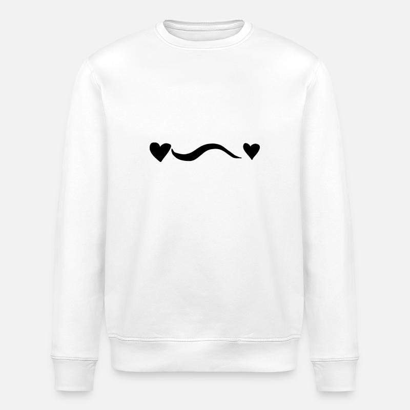 Heart Line Wave Hearts - Sweat bio ROLLER Stanley/Stella Unisexe - blanc