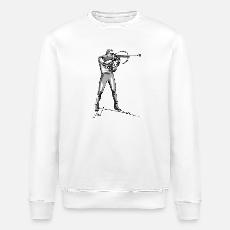 Biathlon - Stanley/Stella Unisex Bio-Sweatshirt ROLLER - Weiß