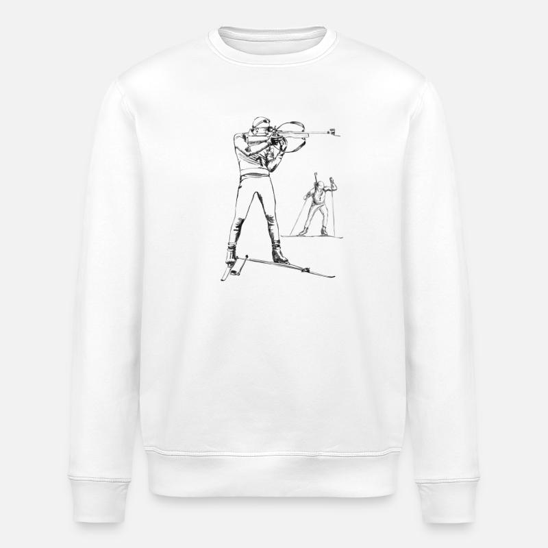 biathlon - Sweat bio ROLLER Stanley/Stella Unisexe - blanc