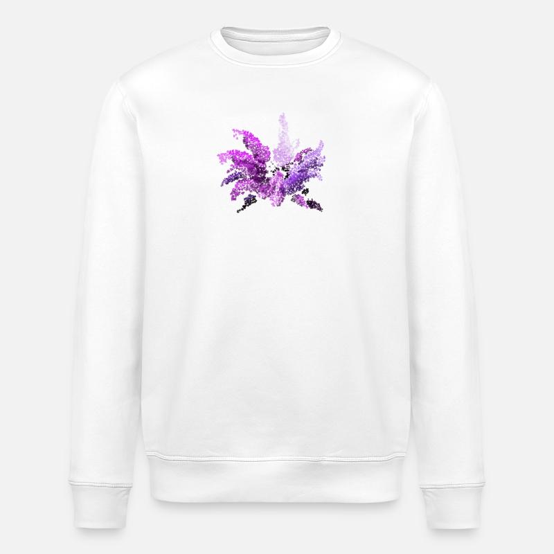 Flieder - Stanley/Stella Unisex Bio-Sweatshirt ROLLER - Weiß
