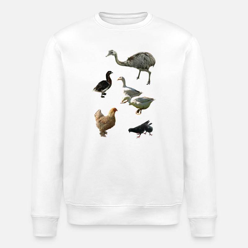 Volaille - Sweat bio ROLLER Stanley/Stella Unisexe - blanc