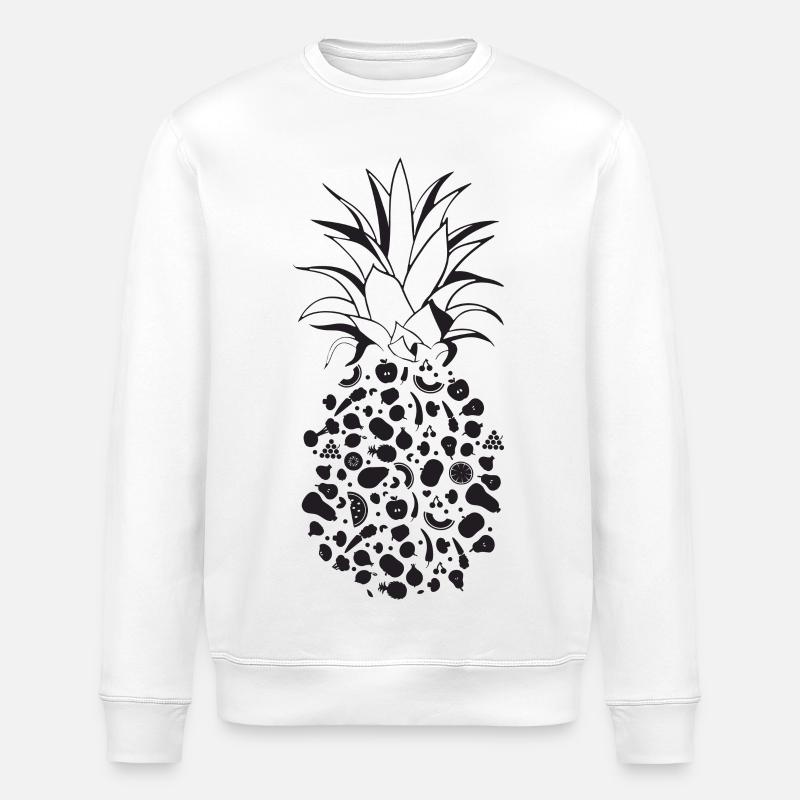 Früchte als Ananas - Stanley/Stella Unisex Bio-Sweatshirt ROLLER - Weiß