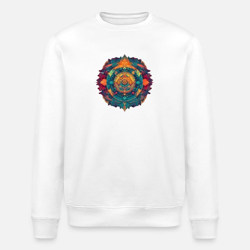 Mandala - Stanley/Stella Unisex Bio-Sweatshirt ROLLER - Weiß