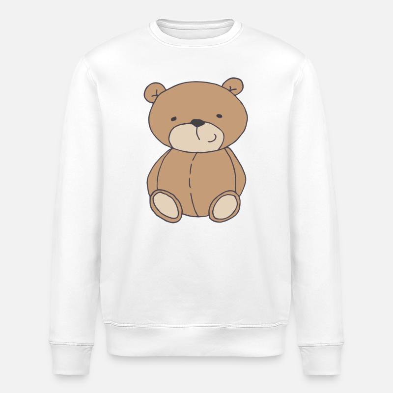 Ours mignon - Sweat bio ROLLER Stanley/Stella Unisexe - blanc