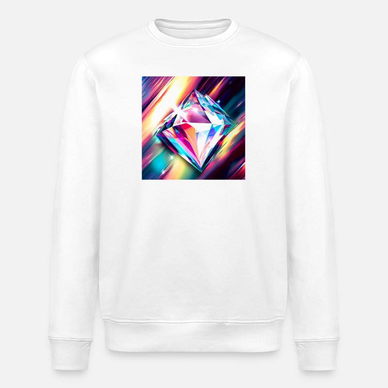Diamant - Stanley/Stella Unisex Bio-Sweatshirt ROLLER - Weiß
