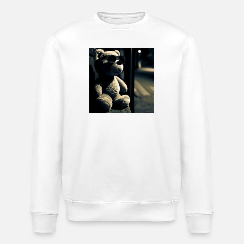 Wating Noir Teddy - Stanley/Stella Unisex Bio-Sweatshirt ROLLER - Weiß