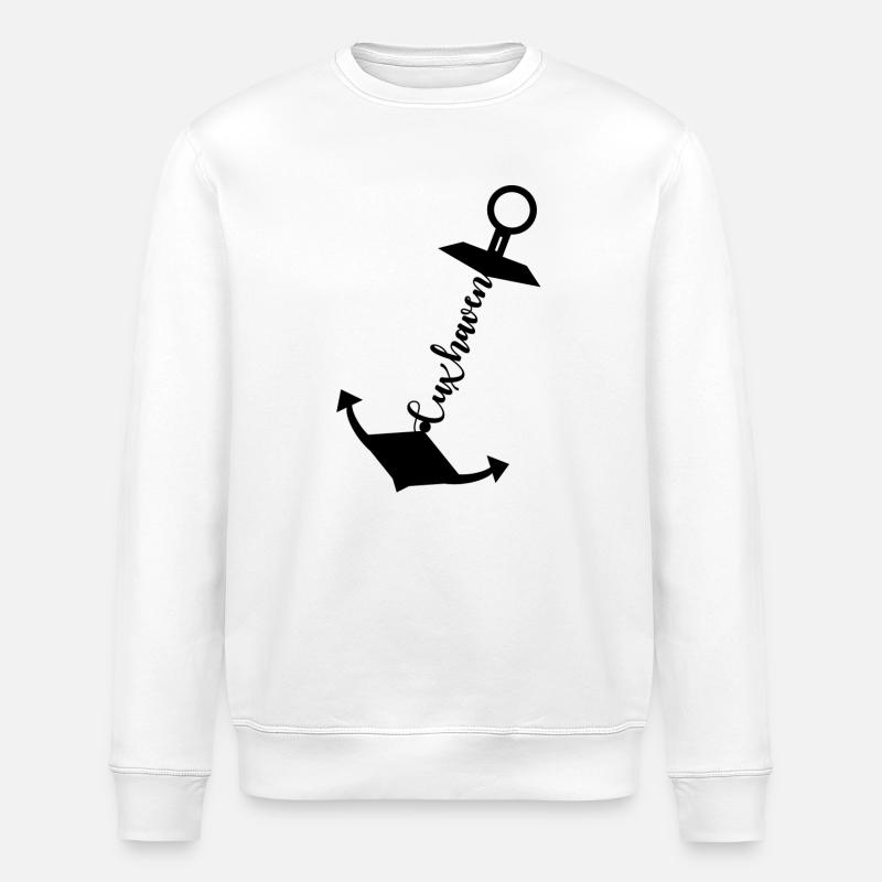 Cuxhaven Anker - Stanley/Stella Unisex Bio-Sweatshirt ROLLER - Weiß