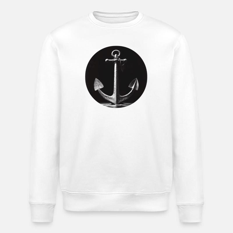 Gris ancre - Sweat bio ROLLER Stanley/Stella Unisexe - blanc