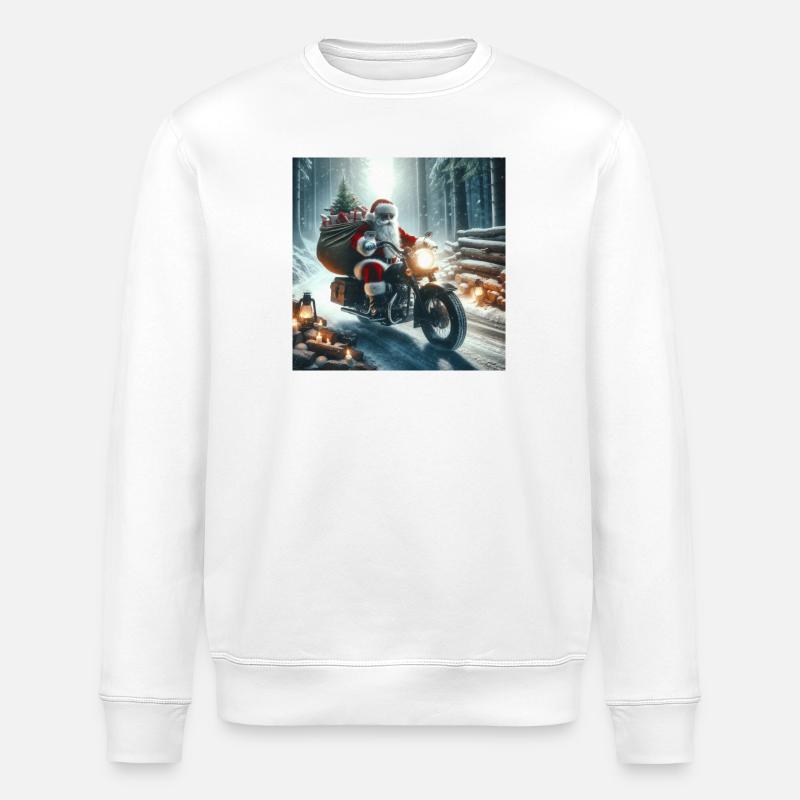 Weihnachts Design 8 - Stanley/Stella Unisex Bio-Sweatshirt ROLLER - Weiß