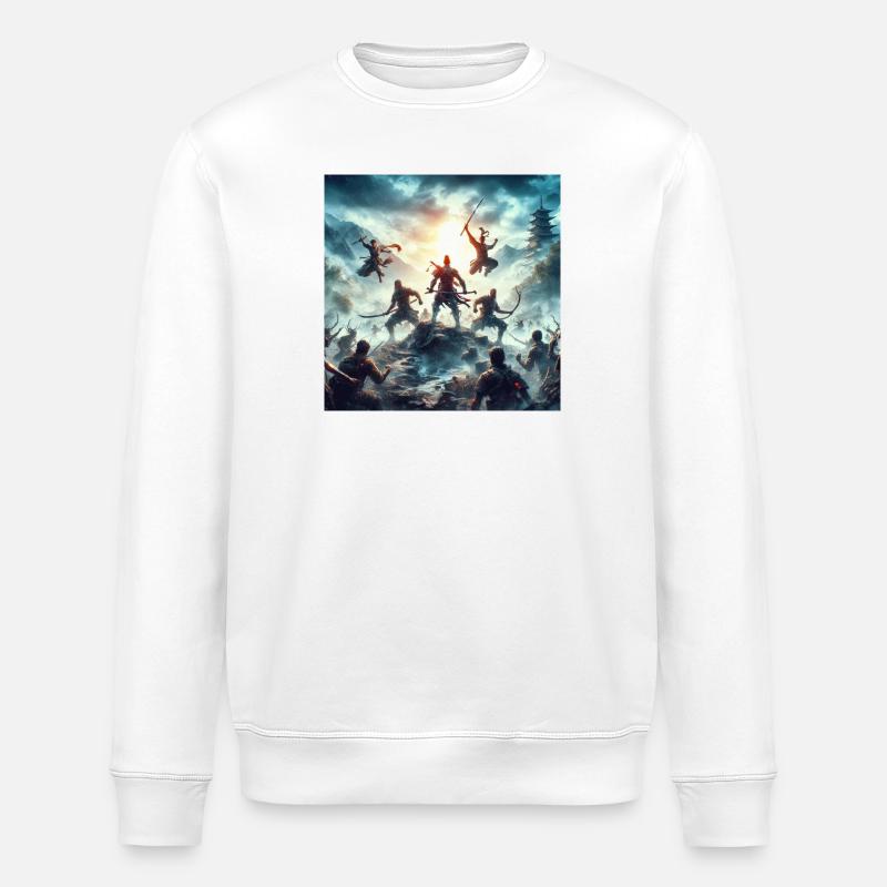 Samurai 1 - Stanley/Stella Unisex Bio-Sweatshirt ROLLER - Weiß