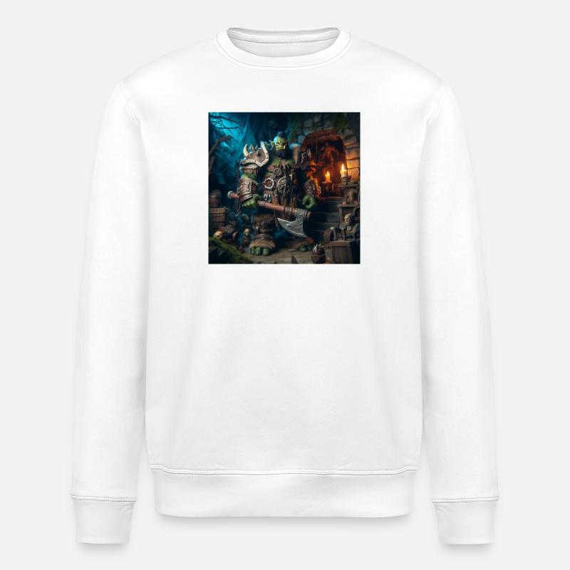 Orc Design 2 - Stanley/Stella Unisex Bio-Sweatshirt ROLLER - Weiß
