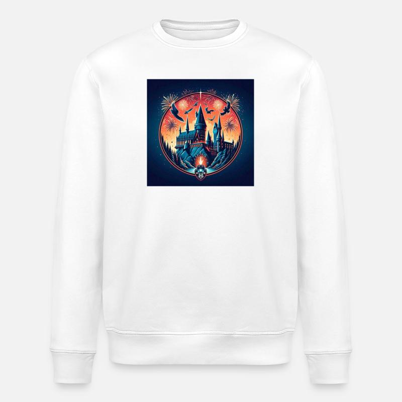Magic Castle 2 - Stanley/Stella ROLLER Unisex Organic Sweatshirt - white