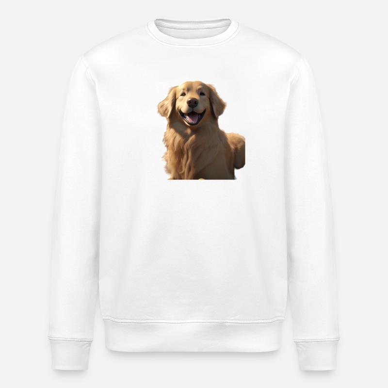 Golden Retriever - Stanley/Stella Unisex Bio-Sweatshirt ROLLER - Weiß