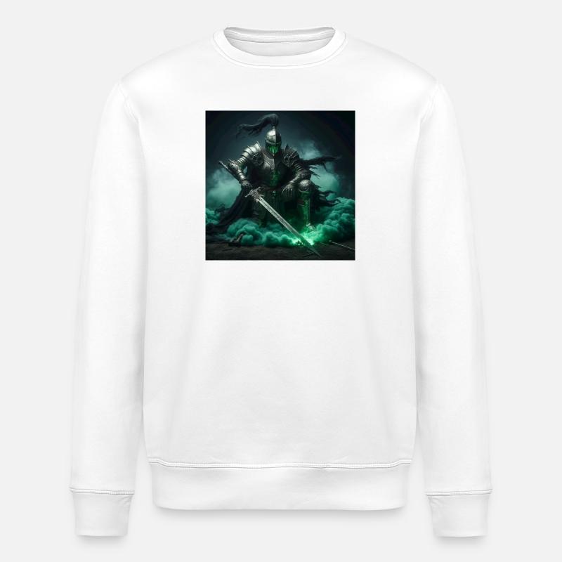 Geister-Ritter - Stanley/Stella Unisex Bio-Sweatshirt ROLLER - Weiß
