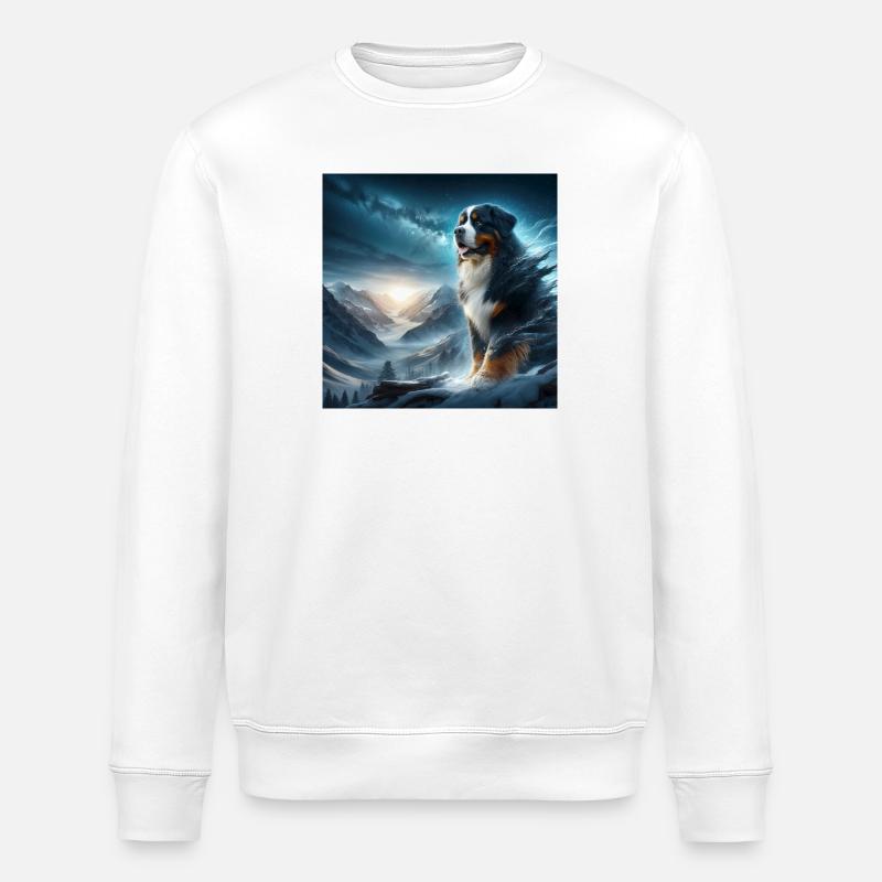 Berner Sennenhund - Stanley/Stella Unisex Bio-Sweatshirt ROLLER - Weiß