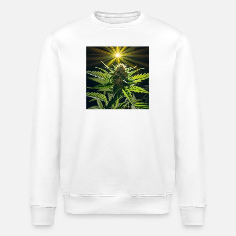Cannabis 4 - Sweat bio ROLLER Stanley/Stella Unisexe - blanc