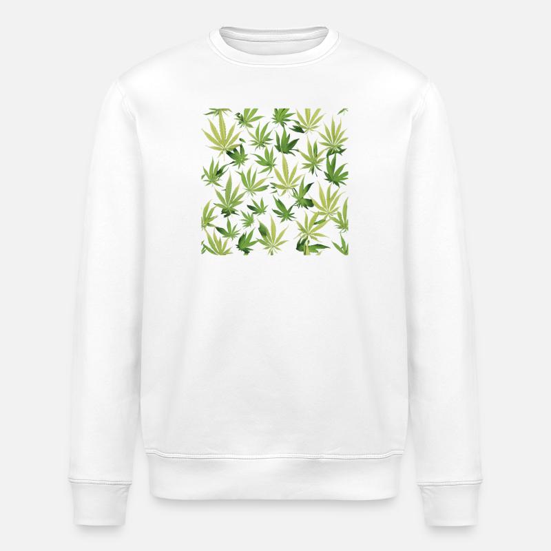 Cannabis 2 - Stanley/Stella Unisex Bio-Sweatshirt ROLLER - Weiß