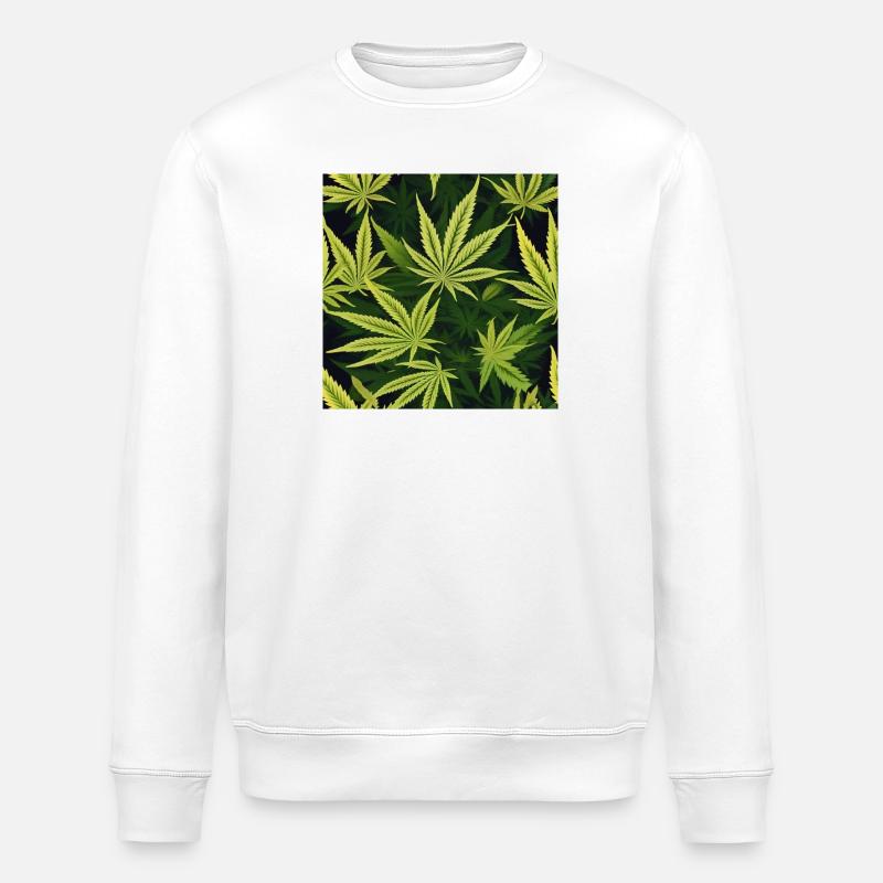 Cannabis 3 - Sweat bio ROLLER Stanley/Stella Unisexe - blanc
