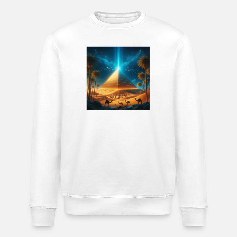 Pyramide 8 - Sweat bio ROLLER Stanley/Stella Unisexe - blanc