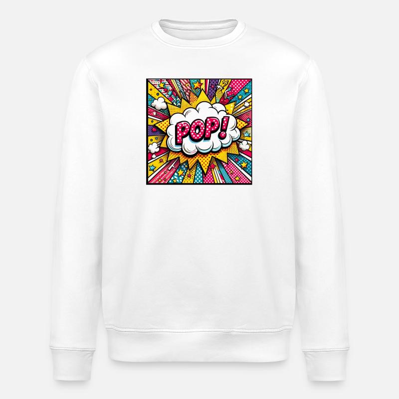 Pop 1 - Stanley/Stella Unisex Bio-Sweatshirt ROLLER - Weiß