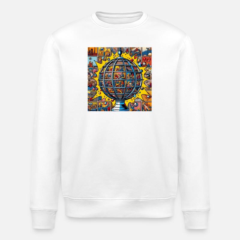 Sphère 2 - Sweat bio ROLLER Stanley/Stella Unisexe - blanc