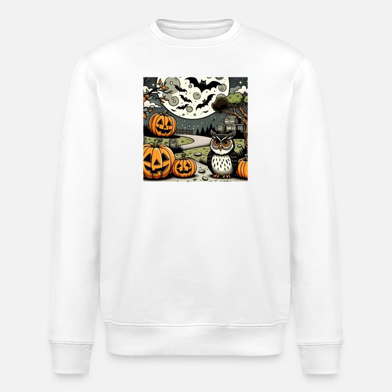 Halloween Design - Stanley/Stella Unisex Bio-Sweatshirt ROLLER - Weiß
