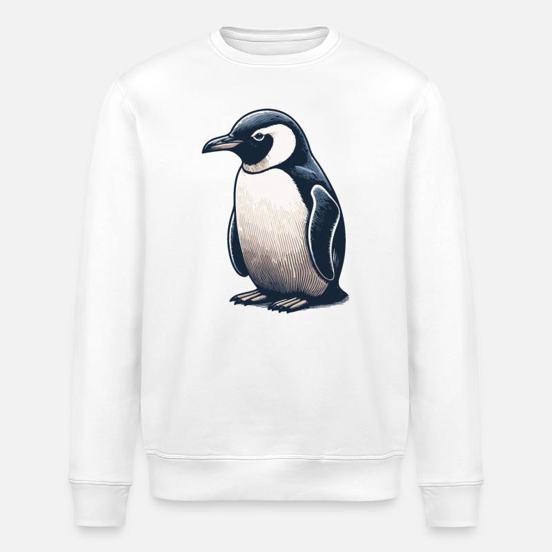 Pengu - Stanley/Stella ROLLER Unisex Organic Sweatshirt - white
