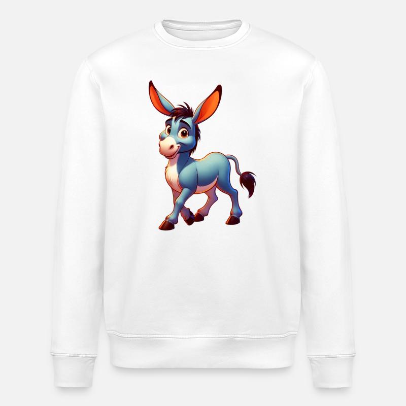 Esel-Maultier - Stanley/Stella Unisex Bio-Sweatshirt ROLLER - Weiß