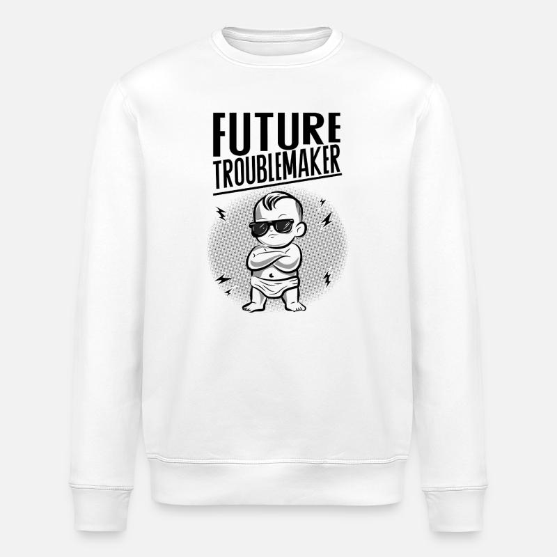 Future Troublemaker Baby Design - Sweat bio ROLLER Stanley/Stella Unisexe - blanc