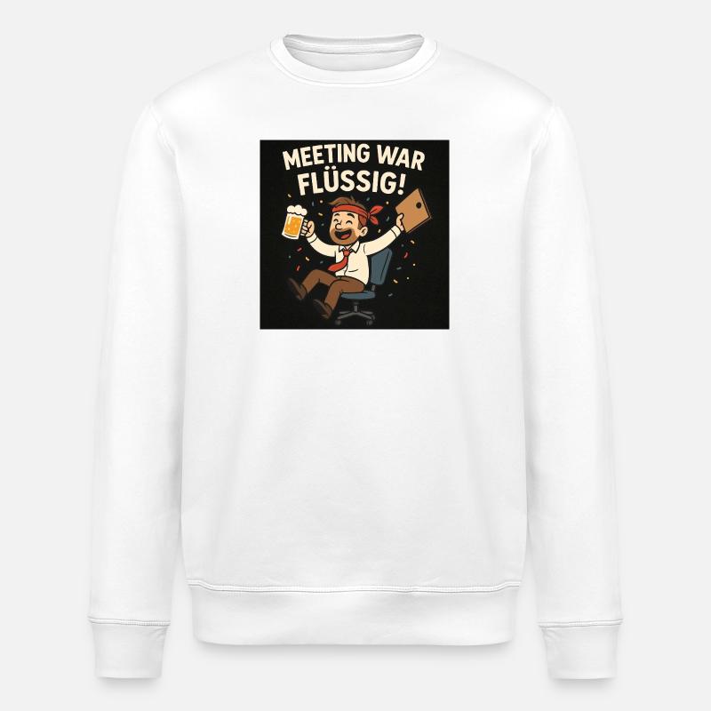 Meeting war flüssig - Stanley/Stella Unisex Bio-Sweatshirt ROLLER - Weiß