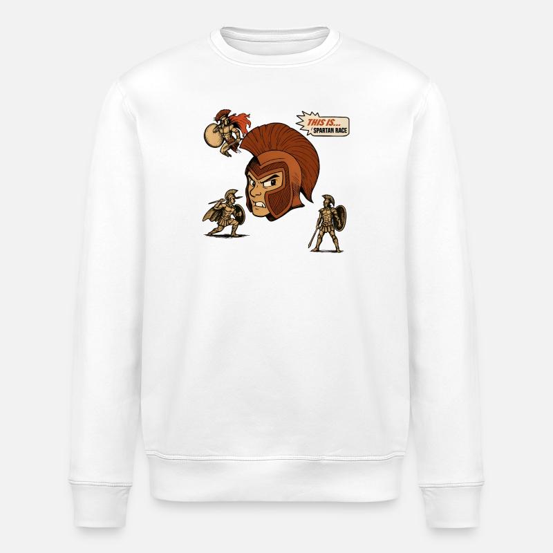 SPARTANER - Stanley/Stella Unisex Bio-Sweatshirt ROLLER - Weiß