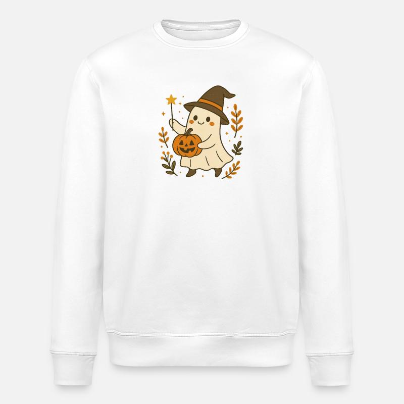 Ein hexenhaftes kleines Gespenst - Stanley/Stella Unisex Bio-Sweatshirt ROLLER - Weiß