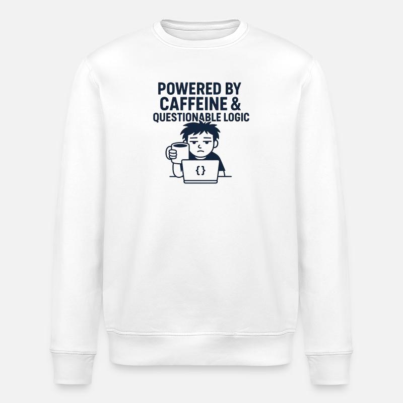Kaffeemaschine und technischer Stil - Stanley/Stella Unisex Bio-Sweatshirt ROLLER - Weiß