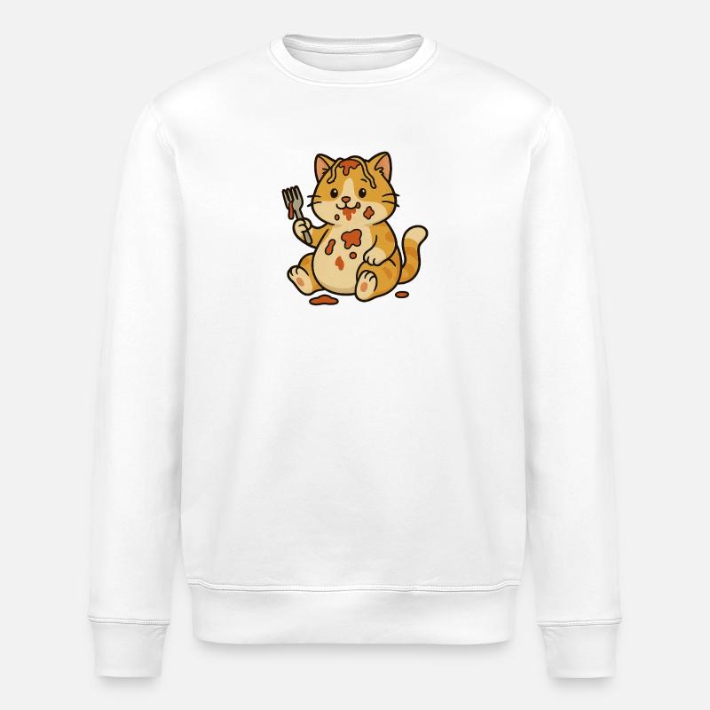 Katzenbolognese - Stanley/Stella Unisex Bio-Sweatshirt ROLLER - Weiß