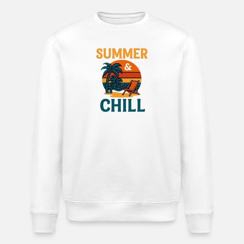 Summer & Chill - Stanley/Stella Unisex Bio-Sweatshirt ROLLER - Weiß